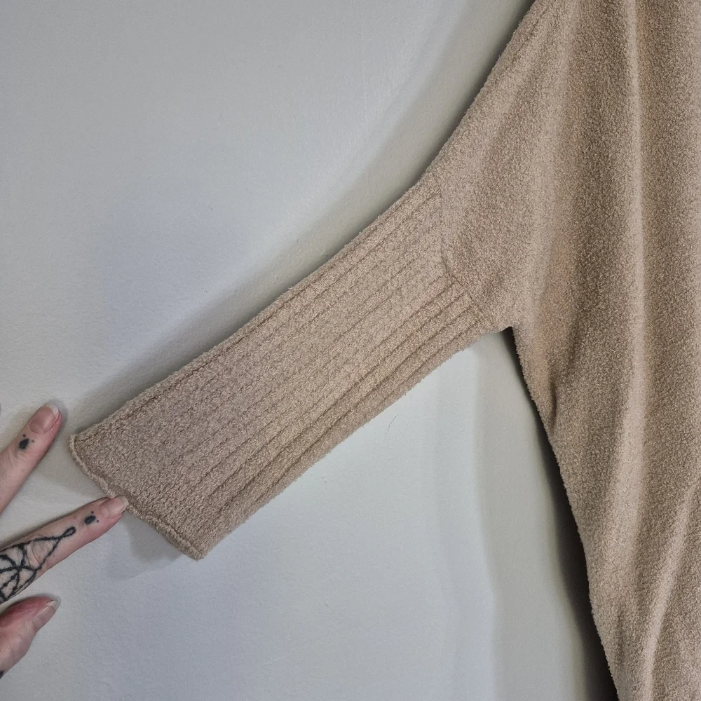 Barefoot Dreams Cozy Chic Lite Half Zip Poncho Pullover Small/Medium - Picture 7 of 10